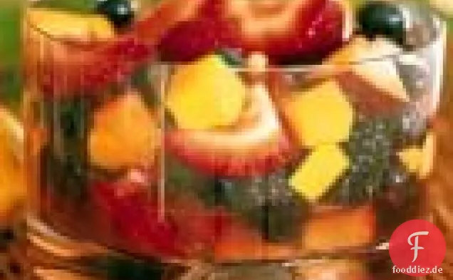 Sommer Obstsalat mit Sambuca