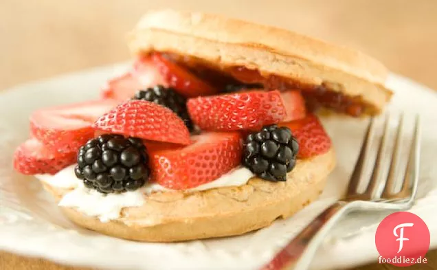 Waffel Frühstück Sandwich