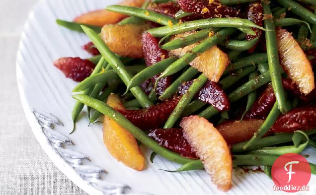 Grüner Bohnen-Blutorangen-Salat