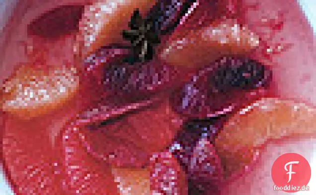 Zitrussalat mit Sternanis-Sirup