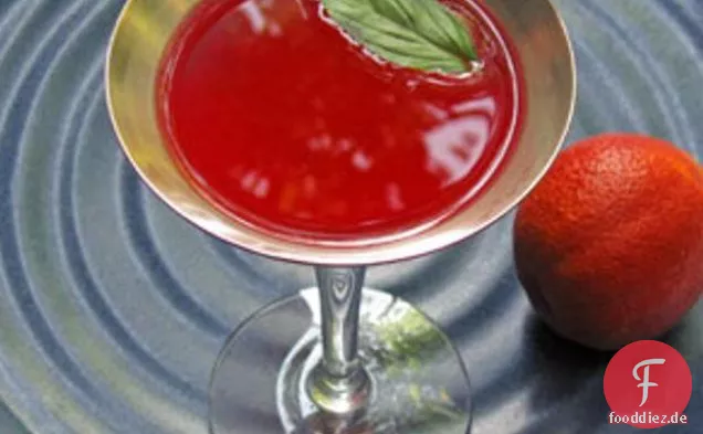 Thai-basilikum Blut orange Martini