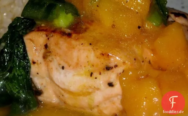 North Shore Teil 2: Domestic Diva's Pan gebratener Lachs mit Mango Salsa