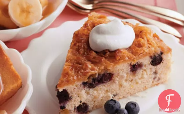 Blaubeerkuchen mit Kokosnuss-Topping