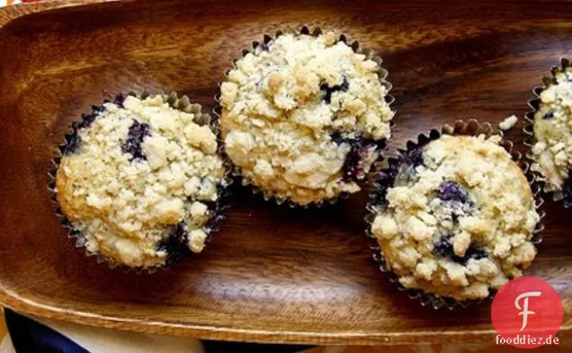 Zitrone Blaubeere Mohn Muffins