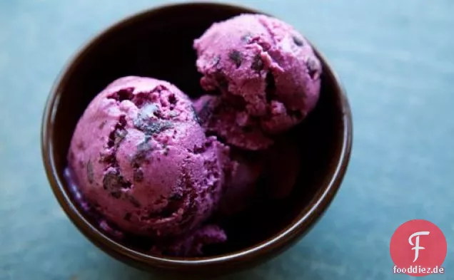 Blueberry gefrorener Joghurt