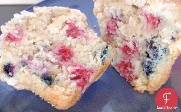 Heidelbeer-Himbeer-Streusel-Muffins