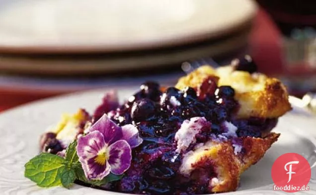 Heidelbeer-Brot-Pudding