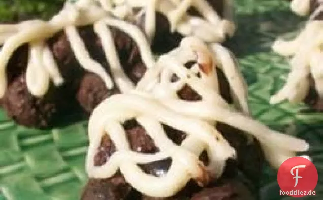 Mit Schokolade überzogene Blaubeeren