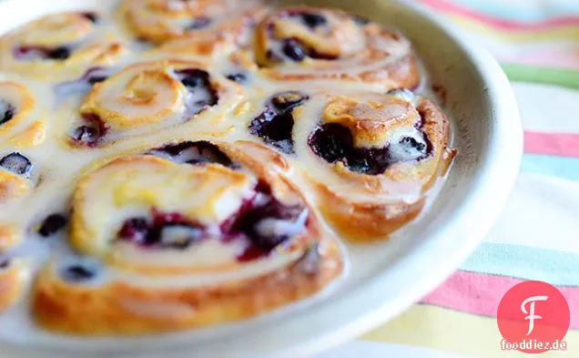 Blueberry Zitrone Süße Brötchen