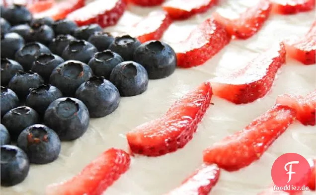 Rot Weiß Und Blaubeere Käsekuchen