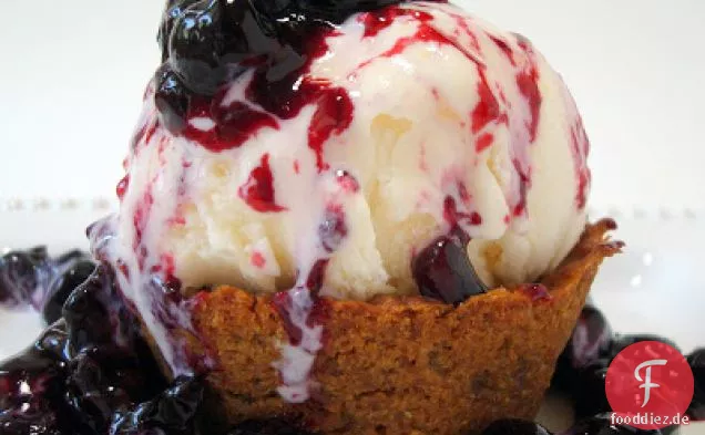 Blaubeer-Lavendel-Sauce für Eis