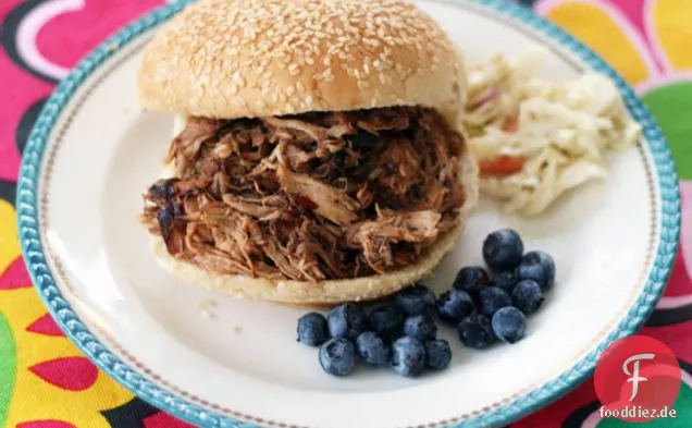Frisches Blaubeer-Pulled Pork