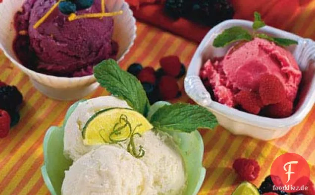 Blaubeer-Buttermilch-Sorbet