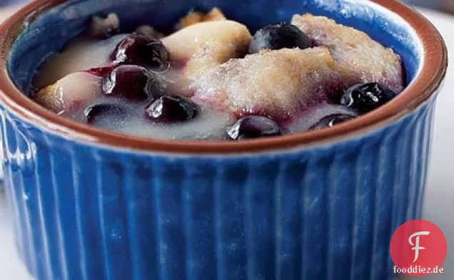 Blueberry Bread Pudding mit Lemon Curd