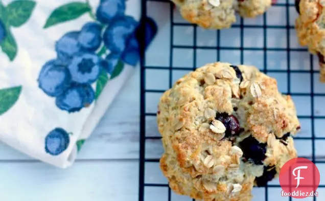 Gesunde Heidelbeer-Hafer-Scones