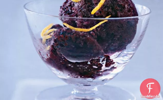 Blaubeer-Zitronen-Sorbet