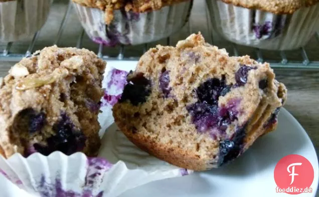 Heidelbeer-Dinkel-Muffins mit Flachs
