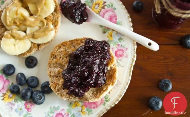 Magische Blaubeer-Vanille-Chia-Samen-Marmelade