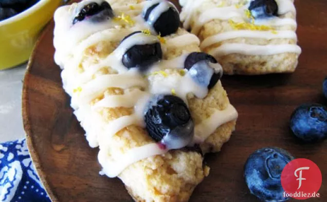 Meyer Lemon & Blueberry Scones