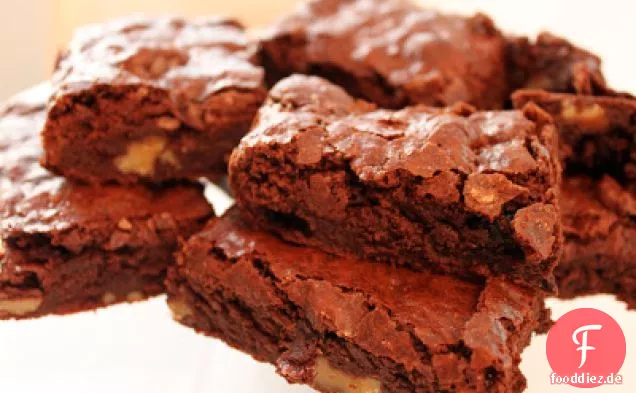 Aphrodisiakum Brownies mit Heidelbeeren und Walnüssen
