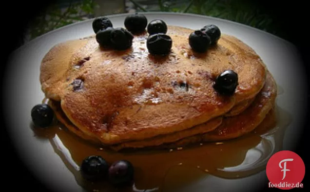 Vollkorn-Blaubeer-Pfannkuchen