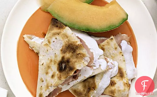 Schinken-und Käse-Quesadillas
