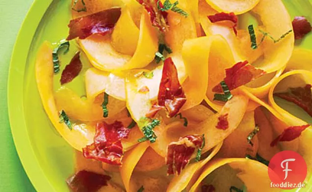 Rasierter Cantaloupe-Schinken-Salat