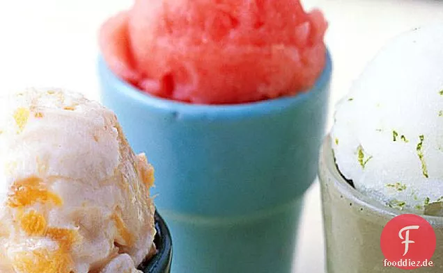 Wassermelone-Melone-Sorbet