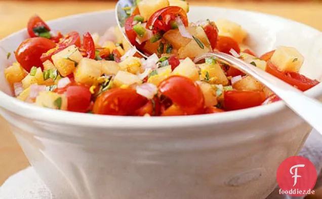 Cantaloupe-und-Kirschtomaten-Salsa