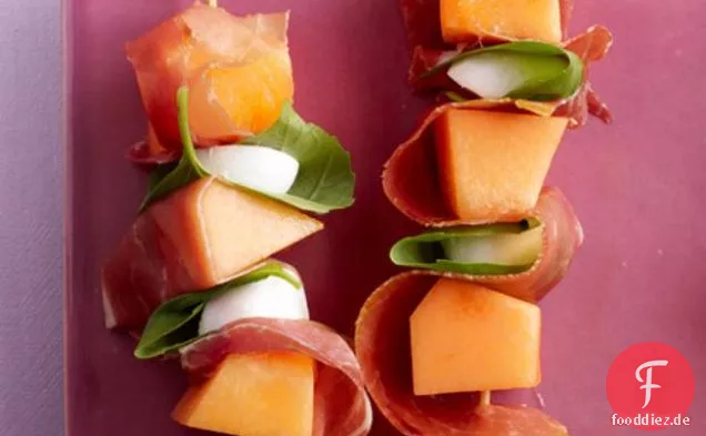 Schnellen Melonen-Spieße
