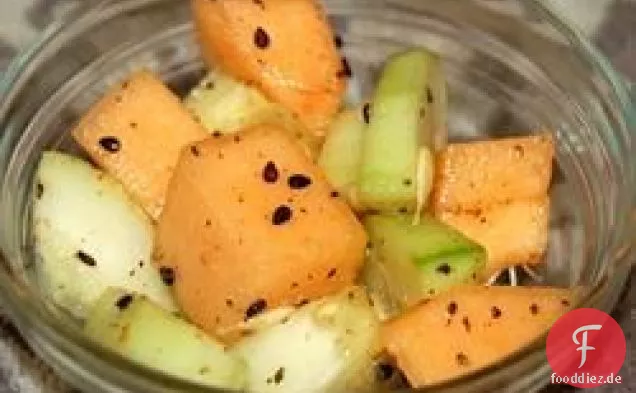 Gurken-Cantaloupe-Salat