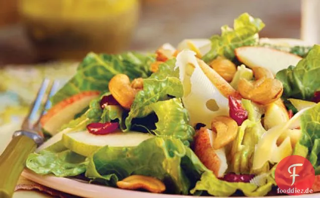 Apfel-Birnen-Salat Mit Zitronen-Mohn-Dressing