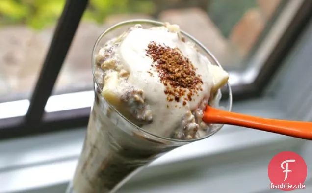 Apfelkuchen Parfait Vegan Overnight Hafer