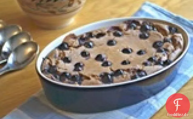 Gebackene Heidelbeere Frühstück Haferflocken Pudding