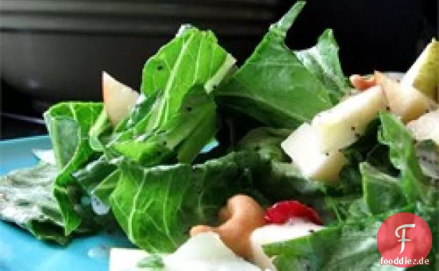 Winterobstsalat mit Zitronen-Mohn-Dressing