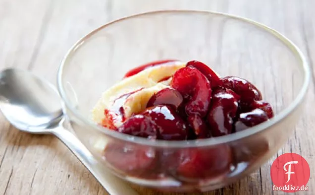 Kirschkompott mit Mascarpone