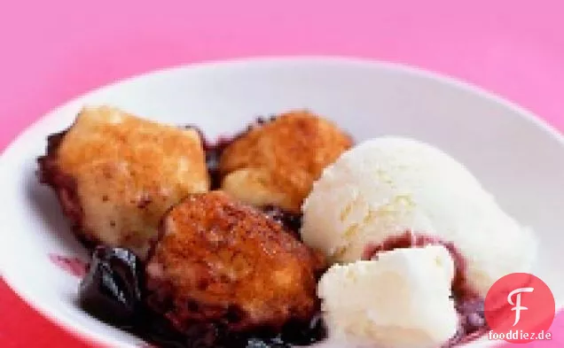 Kirschen Mit Zimt-Knödel