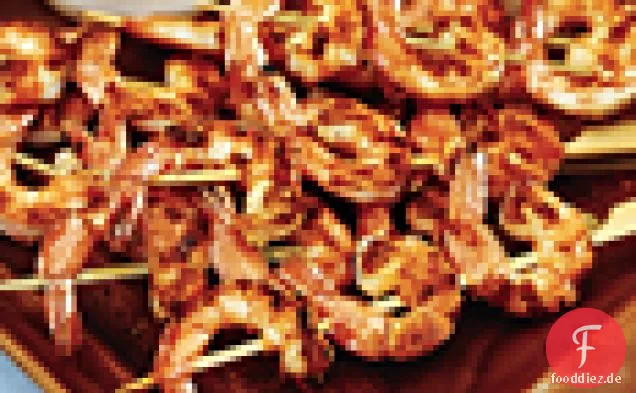 Gegrillte Garnelen mit würziger Tamarinden-Dip-Sauce