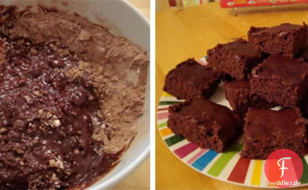 Kochen aus den Glossies: Dunkle Schokolade und Kirsch-Brownies