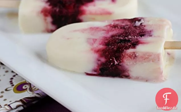 Süßkirsche Joghurt Popcicles