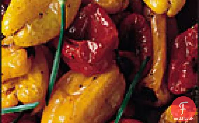 Geröstete Kirschpaprika mit Balsamico-Essig