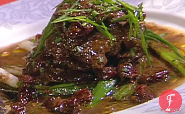 Ente Scaloppine mit Getrockneten Kirschen und Grappa