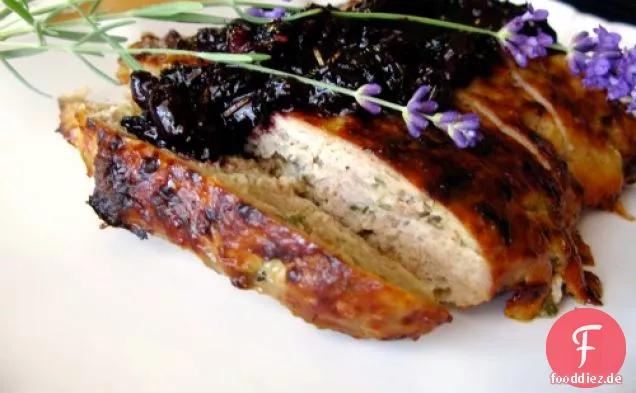 Turducken Hackbraten mit Kirschkompott