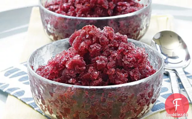 Kirsche-Merlot Granita