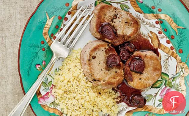 Schweinemedaillons mit Granatapfel-Kirschsauce
