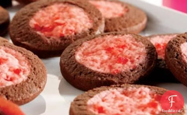 Schokoladen-Kirsch-Slice 'n' Bake Cookies