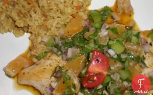 Chicken Paillards Mit Clementine-Salsa