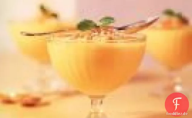 Mango-, Limetten- und Kokosmousse