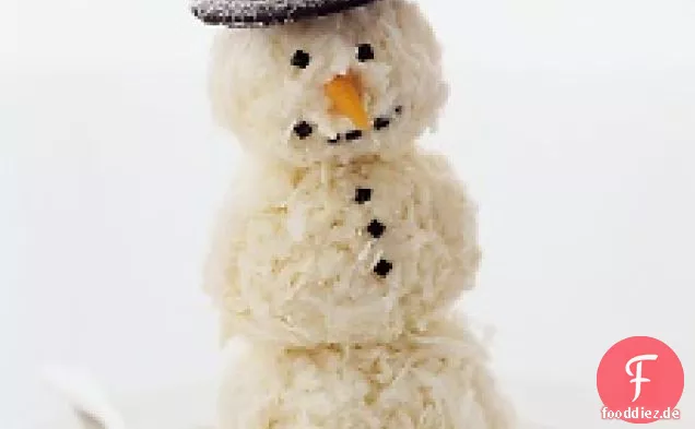 Kokosnuss Schneemänner