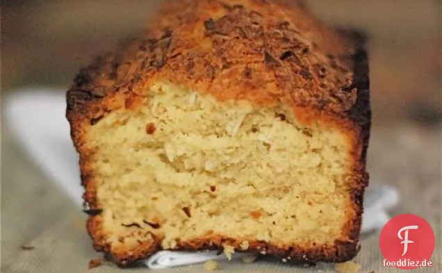 Vanilleschote geröstete Kokosnuss Pfund Kuchen